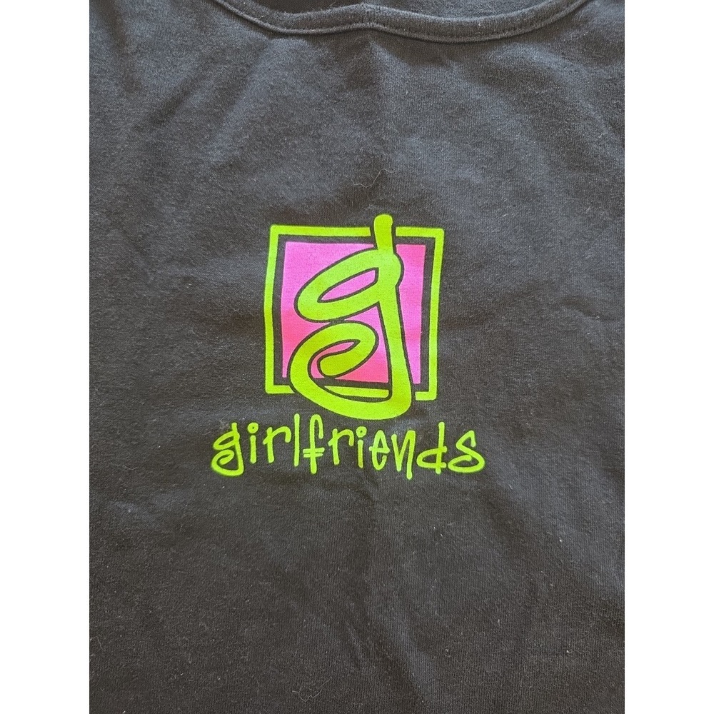 Vintage Y2K Women's Tee Shirt XL Vintage Y2K Silver For Her Girlfriends Black - Picture 3 of 6